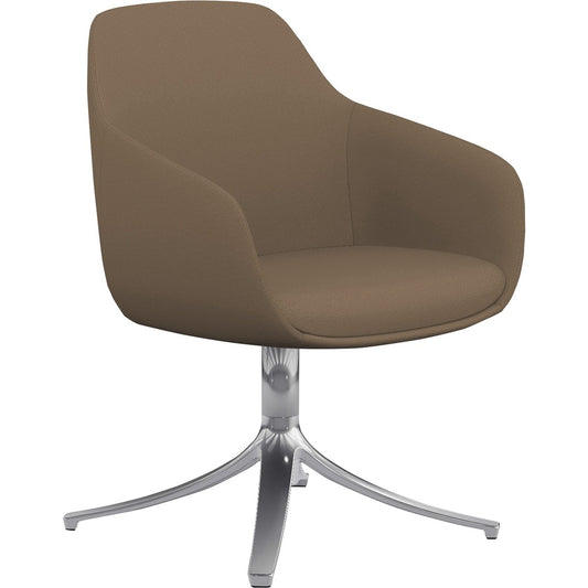 9 to 5 Seating Lilly Swivel Base Fabric Lounge Chair [SKU - NTF9134GTPFLA]