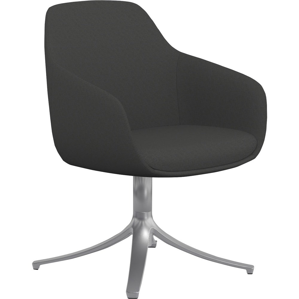 9 to 5 Seating Lilly Swivel Base Fabric Lounge Chair [SKU - NTF9134GTSFDO]