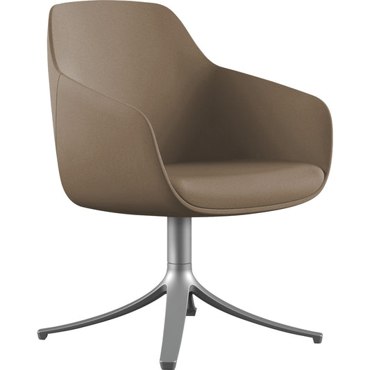 9 to 5 Seating Lilly Swivel Base Fabric Lounge Chair [SKU - NTF9134GTSFLA]
