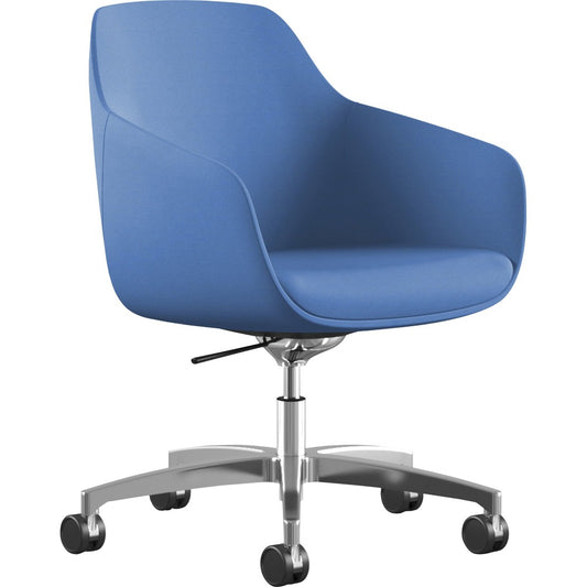 9 to 5 Seating Lilly 5-Star Base Fabric Lounge Chair [SKU - NTF9154R2PFBU]