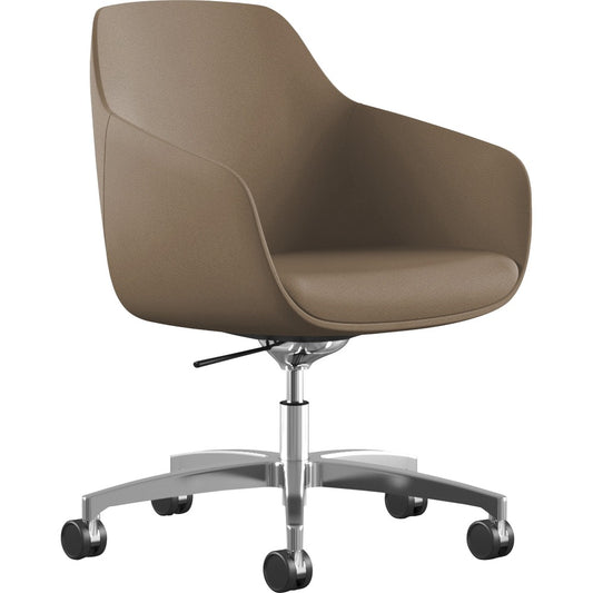 9 to 5 Seating Lilly 5-Star Base Fabric Lounge Chair [SKU - NTF9154R2PFLA]
