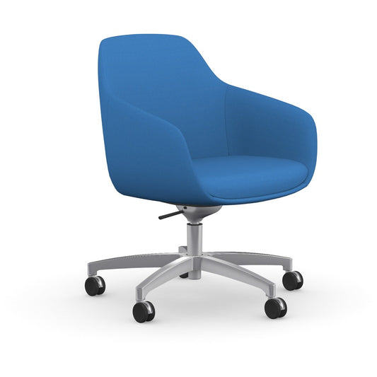 9 to 5 Seating Lilly 5-Star Base Fabric Lounge Chair [SKU - NTF9154R2SFBU]