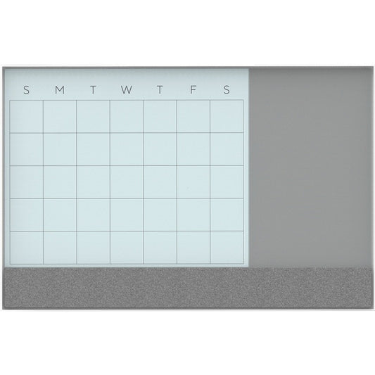 U Brands Magnetic Glass Dry Erase 3-in-1 Calendar Board [SKU - UBR3196U0001]
