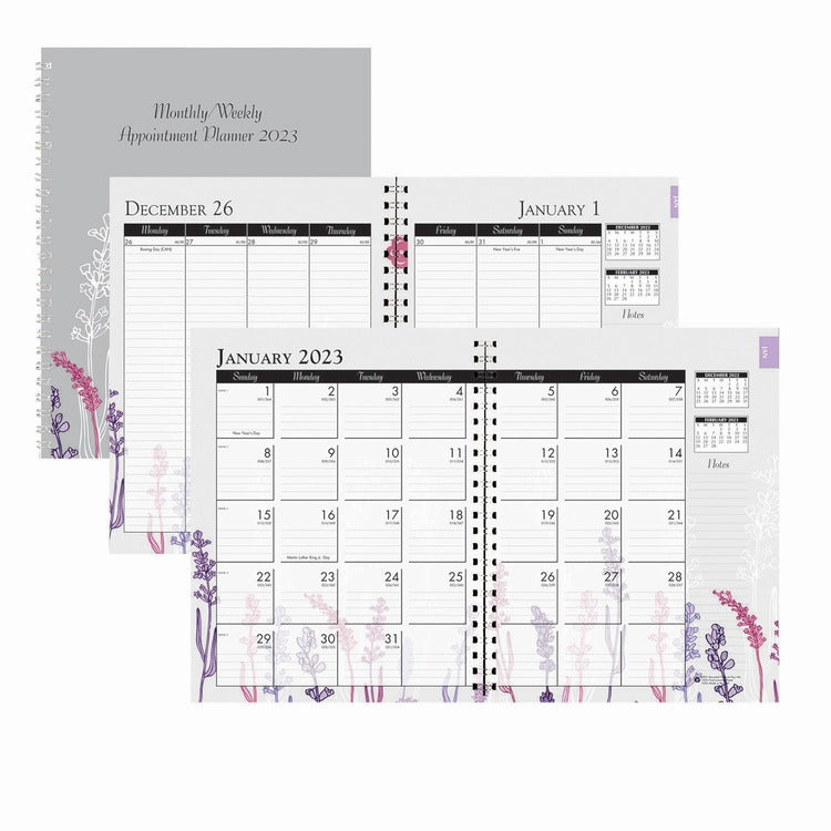 House of Doolittle Wild Flower Weekly/Monthly Planner [SKU - HOD28774]