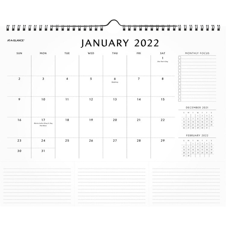 At-A-Glance Elevation Monthly Wall Calendar [SKU - AAGPM75828]