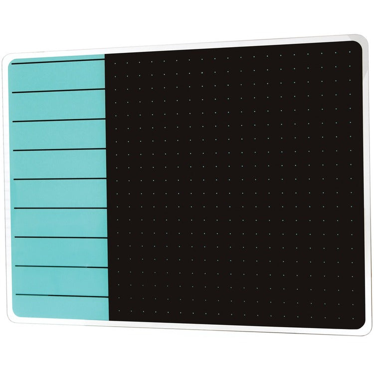 Floortex Viztex Dry-erase Magnetic Glass Whiteboard - Teal [SKU - FLRFCVGM1723TP]