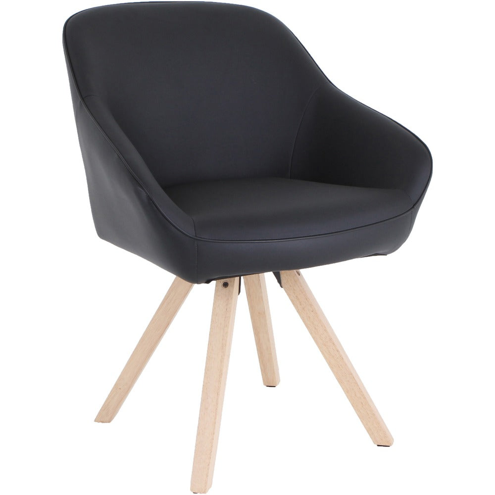 Lorell Natural Wood Legs Modern Guest Chair [SKU - LLR68564]