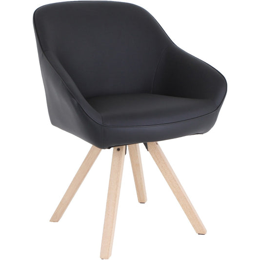 Lorell Natural Wood Legs Modern Guest Chair [SKU - LLR68564]