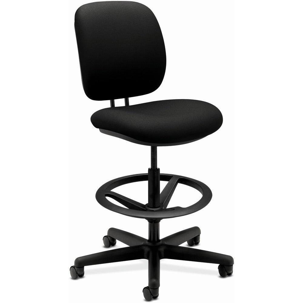 HON ComforTask Stool | Extended Height, Footring | Black Fabric [SKU - HON5905CU10T]