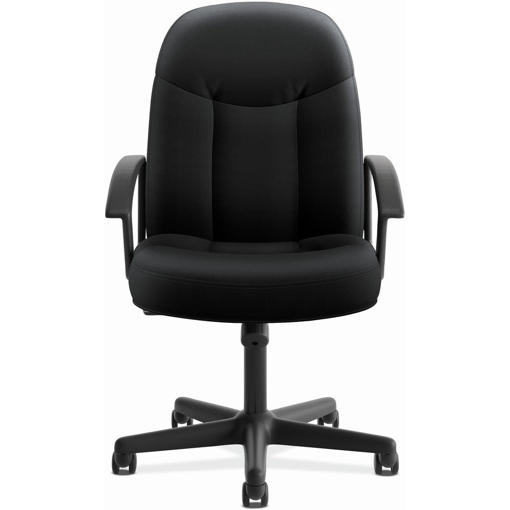 HON High-Back Executive Chair | Center-Tilt | Fixed Arms | Black Fabric [SKU - BSXVL601VA10]