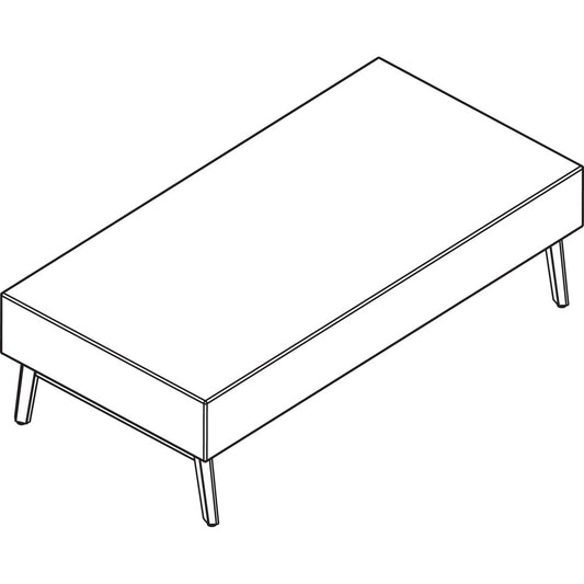 Arold Hip Hop Collection Rectangular Bench [SKU - AROH60W20W1]
