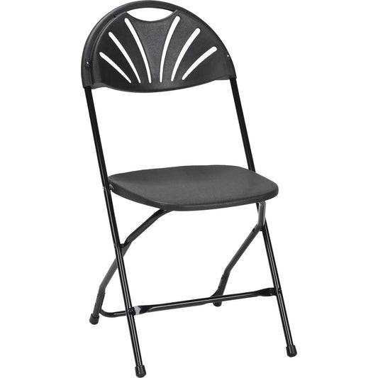 Dorel Zown Premium Fan Back Folding Chair [SKU - CSC60542BLK8E]