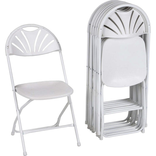 Dorel Zown Premium Fan Back Folding Chair [SKU - CSC60542WHT8E]