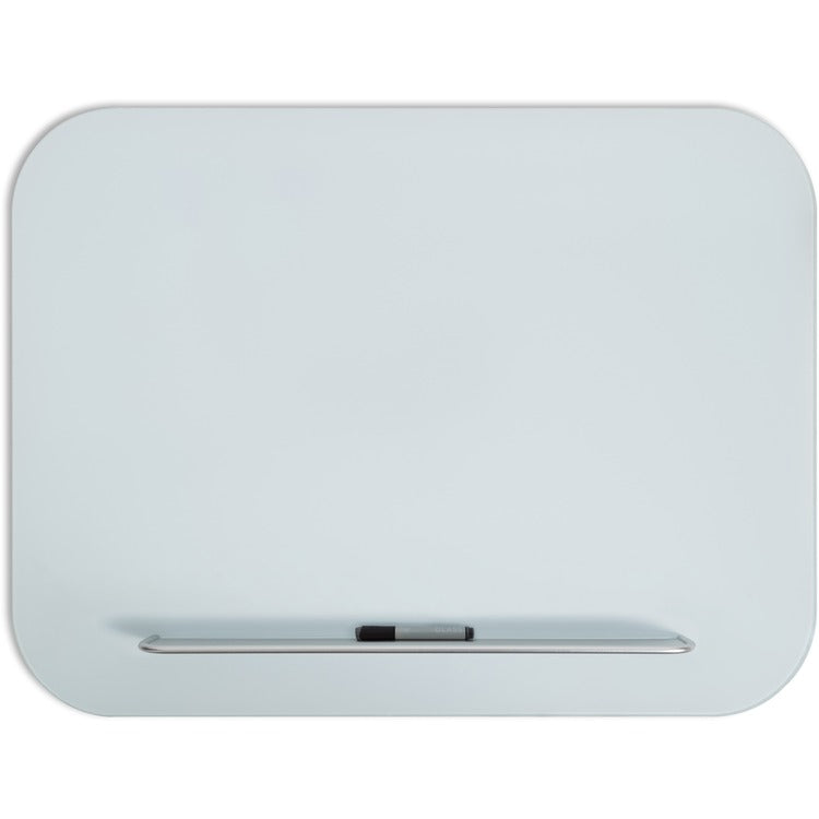 U Brands Magnetic White Glass Dry-Erase Board, 47" X 35" [SKU - UBR4849U0001]