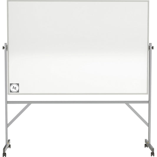 Ghent Hygienic Porcelain Mobile Whiteboard with Aluminum Frame [SKU - GHEARM4M446]