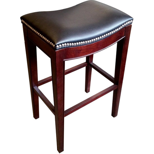 Holland Bar Stools Stool 3210 Lynn Saddle Bar Stool [SKU - HBC321025ESBK]
