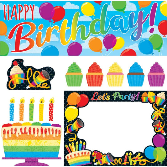 Trend Rainbow Birthday Wipe-Off Learning Set [SKU - TEPT19002]