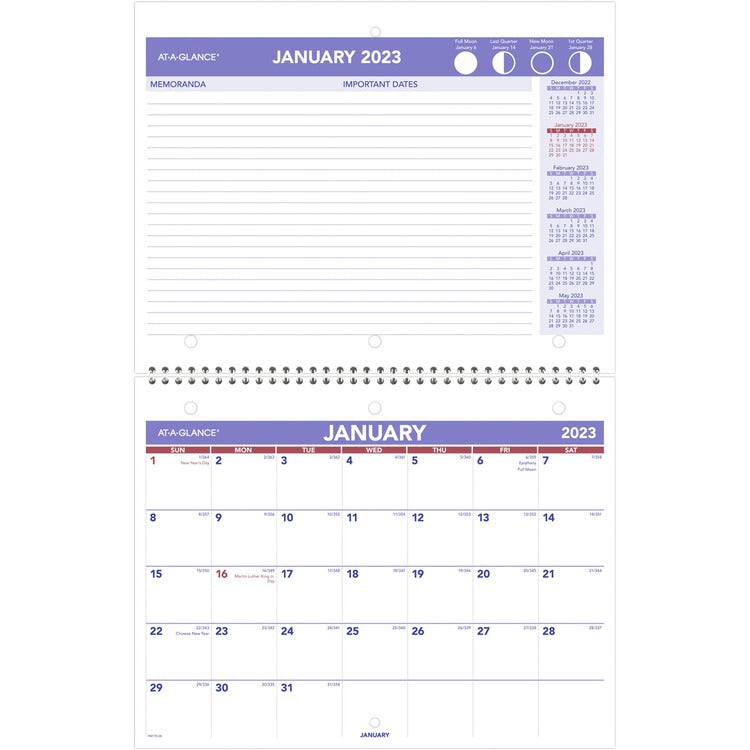 At-A-Glance Monthly Wall Calendar [SKU - AAGPM17028]