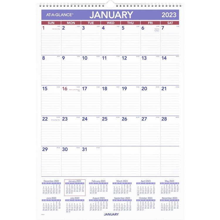 At-A-Glance Recycled Monthly Wall Calendar [SKU - AAGPM328]