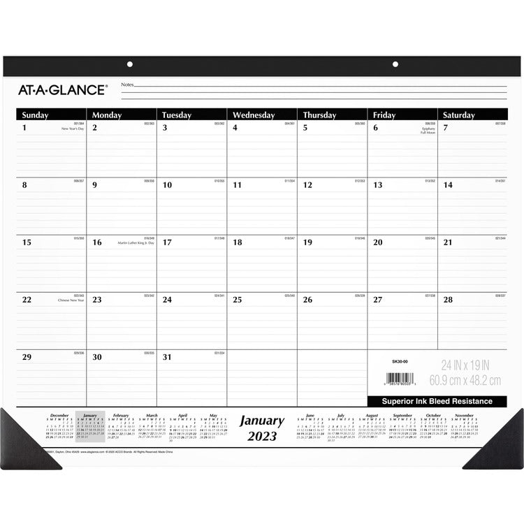 At-A-Glance Classic Monthly Desk Pad [SKU - AAGSK3000]