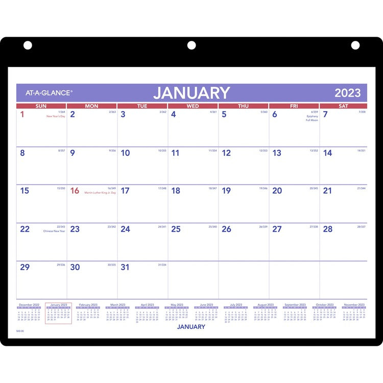 At-A-Glance Monthly Desk/Wall Calendar with Poly Holder [SKU - AAGSK800]