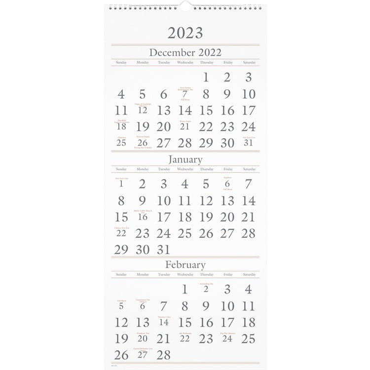 At-A-Glance 3-Month Vertical Wall Calendar [SKU - AAGSW11528]