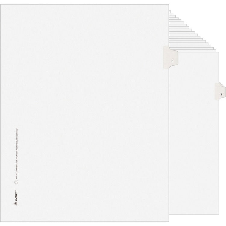 Avery Individual Legal Exhibit Dividers - Avery Style - Unpunched [SKU - AVE11916]