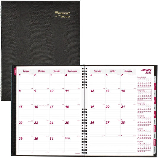 Brownline Monthly Planner [SKU - REDCB1262CBLK]