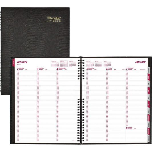 Brownline CoilPro Weekly Planner [SKU - REDCB950CBLK]