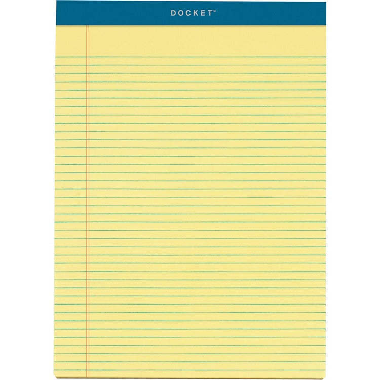 TOPS Letr-Trim Perforated Narrow Ruled Canary Legal Pads [SKU - TOP63376]