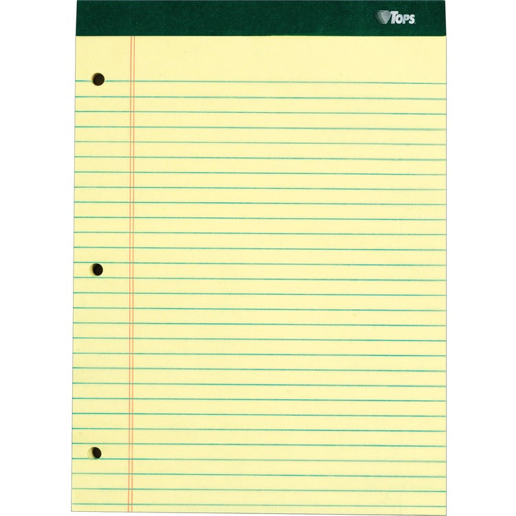 TOPS Perforated 3 Hole Punched Ruled Docket Legal Pads [SKU - TOP63387]