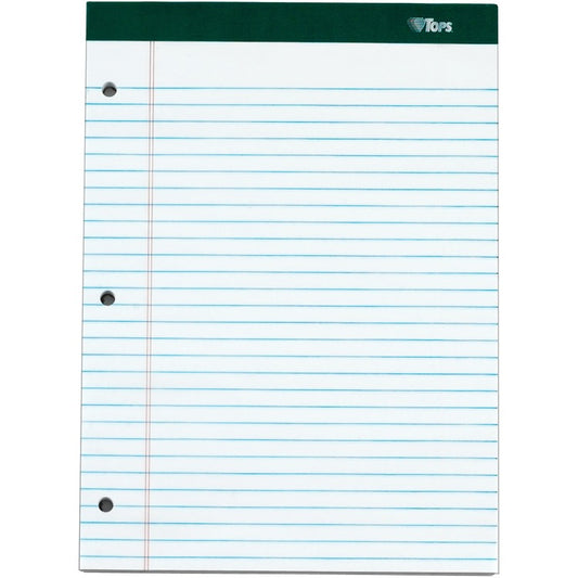 TOPS Docket 3-hole Punched Legal Ruled Legal Pads [SKU - TOP63437]